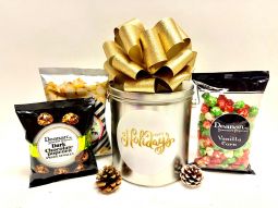 Sensational Holiday Popcorn Tins ($25 & Up)
